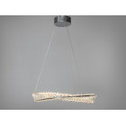 Люстра стельова LED Diasha 548/600CH Crystal 72W, хром, сучасний стиль, висота 115 см, діаметр 60 см