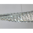 Люстра стельова LED Diasha 548/600CH Crystal 72W, хром, сучасний стиль, висота 115 см, діаметр 60 см
