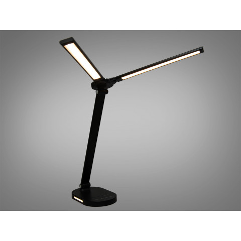 Світильник настільний LED Diasha 5508BK, 14W, чорний, регульована висота, димер, таймер, нічник