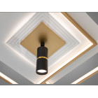 Сучасна LED люстра Diasha 5533WH+G dimmer біло-золота 70W з поворотним механізмом Сучасна LED люстра Diasha 5533WH+G dimmer біло-золота 70W з поворотним механізмом