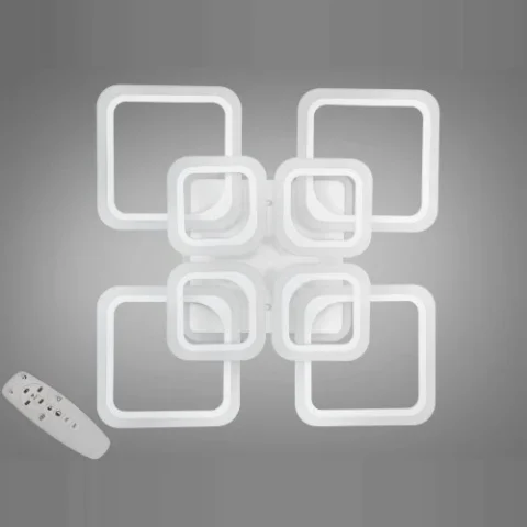 Люстра Linisoln 5588-4+4 WH LED-3 LED с пультом, черный/белый, 8 ламп