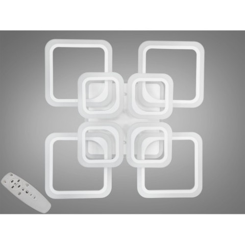Люстра Linisoln 5588-4+4 WH LED-3 LED з пультом, чорний/білий, 8 ламп