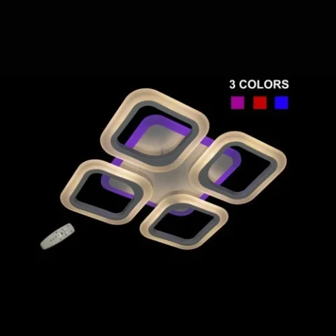 Люстра Linisoln 5588-4S WH LED-3 світлодіодна з диммером, біла, 4 лампи