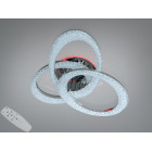 Сучасна стельова LED-люстра Diasha 5607/3L HR хром, кільця, 82W, 70 см, 13-20m2 Сучасна стельова LED-люстра Diasha 5607/3L HR хром, кільця, 82W, 70 см, 13-20m2