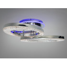 Сучасна стельова LED-люстра Diasha 5607/3L HR хром, кільця, 82W, 70 см, 13-20m2 Сучасна стельова LED-люстра Diasha 5607/3L HR хром, кільця, 82W, 70 см, 13-20m2