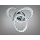 Сучасна стельова LED-люстра Diasha 5607/3L HR хром, кільця, 82W, 70 см, 13-20m2 Сучасна стельова LED-люстра Diasha 5607/3L HR хром, кільця, 82W, 70 см, 13-20m2