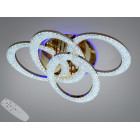 Сучасна стельова LED-люстра Diasha 5607/4L G золото, кільця, 125 Вт, 83 см, 14-20m2