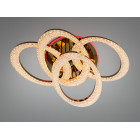 Сучасна стельова LED-люстра Diasha 5607/4L G золото, кільця, 125 Вт, 83 см, 14-20m2
