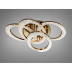 Сучасна стельова LED-люстра Diasha 5607/4L G золото, кільця, 125 Вт, 83 см, 14-20m2