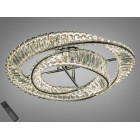 Люстра світлодіодна Diasha 562/600+400CH 105W, хром, кришталева, сучасний стиль для коридору, спальні, кухні, кафе
