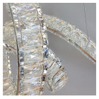 Підвісна кришталева LED-люстра Artlight 568-1000CH хромована з об'ємним вузлом, пультом та регулюванням яскравості Підвісна кришталева LED-люстра Artlight 568-1000CH хромована з об'ємним вузлом, пультом та регулюванням яскравості