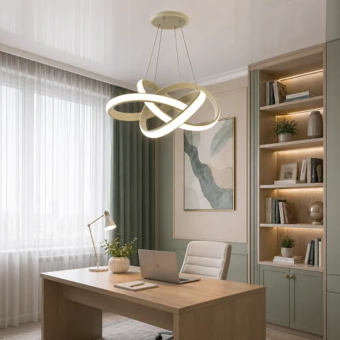 Сучасна підвісна LED люстра для вітальні Linisoln 9031-600 WH біла 215W 60 см 25-30 м2 Сучасна підвісна LED люстра для вітальні Linisoln 9031-600 WH біла 215W 60 см 25-30 м2