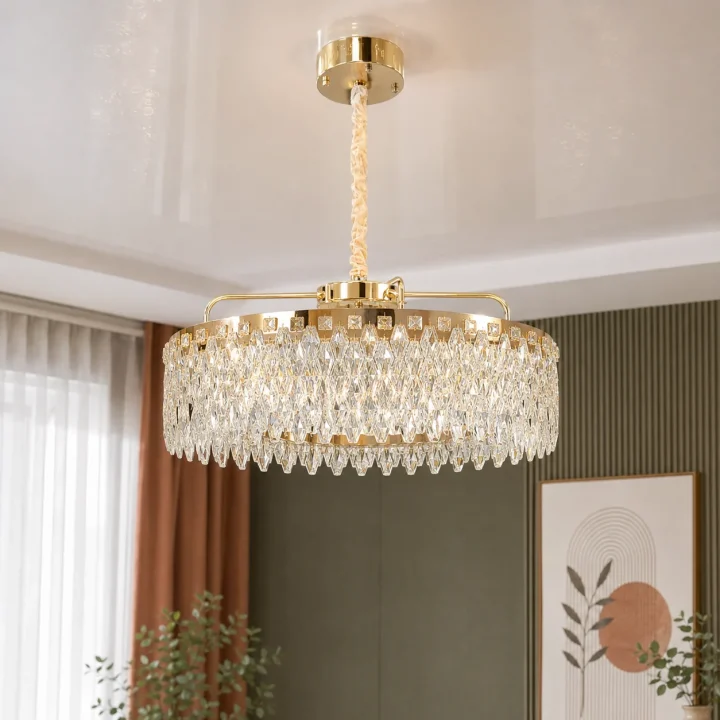 Кришталева люстра 582-600GD Кришталева люстра 582-600GD