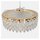 Кругла кришталева люстра 582-600GD Artlight із золотим корпусом та LED світлом