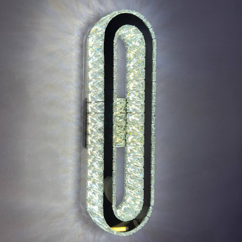 Сучасний настінний LED світильник Linisoln 582 B-500 CH хром 65 W 50 см до 12 м2