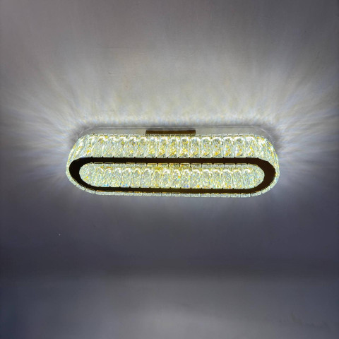 Сучасний настінний LED світильник Linisoln 582 B-500 FG золото 65 W 50 см до 12 м2