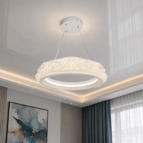 Світлодіодна підвісна люстра Diasha 583-400WH, 52 W, пульт, 40 см Світлодіодна підвісна люстра Diasha 583-400WH, 52 W, пульт, 40 см