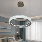Підвісна LED-люстра для вітальні та спальні Diasha 583-500G з акриловим кільцем, пультом, 84 W, 50 см, 10-18m2 Підвісна LED-люстра для вітальні та спальні Diasha 583-500G з акриловим кільцем, пультом, 84 W, 50 см, 10-18m2