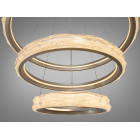 LED-люстра для залу Diasha 583-800+600+400G золото, 3 кільця, 250 Вт, 80 см, до 40 м2