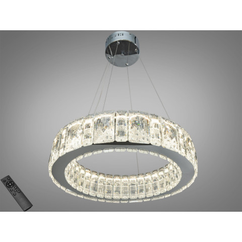 Підвісна люстра LED Diasha 585/500HR хром 55 Вт пульт Підвісна люстра LED Diasha 585/500HR хром 55 Вт пульт