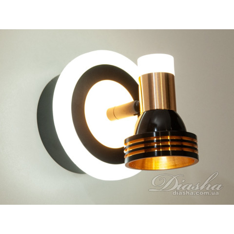 Підсвічування для дзеркал Diasha 5879/1 11W LED, 605 лм, металеве, поворотне, IP20, сучасний стиль
