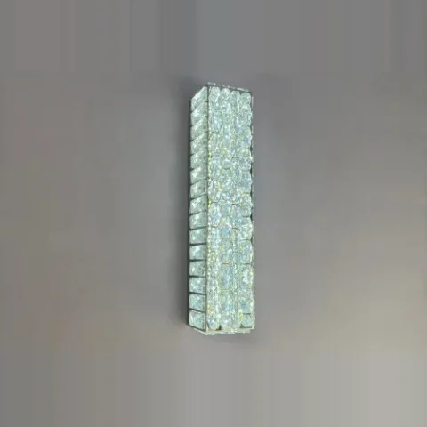 Настінний LED світильник Linisoln 595-520 CH хром/скло, 52 см, 55 Вт, 3 режими (3400/4100/6000 К)
