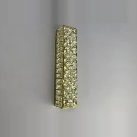 Linisoln 595-520 FG LED світильник 3 режими 3400/4100/6000K золото, скло 52 см 12 см, 55 Вт