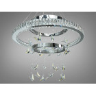 LED-люстра Diasha 598/800+500+400HR хром з метеликами 176 Вт пульт LED-люстра Diasha 598/800+500+400HR хром з метеликами 176 Вт пульт
