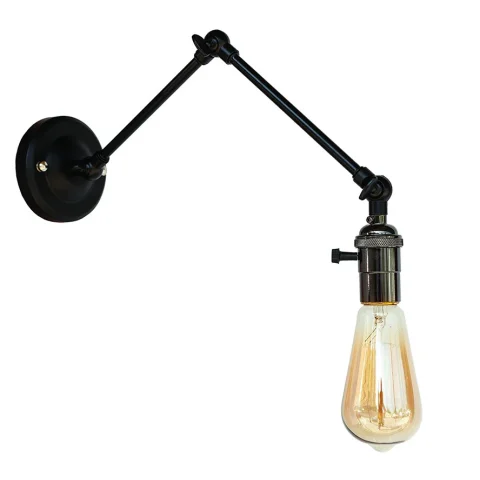 Настенное бра E27 Levistella 752WZ1904-1, 60W, черный металл, современный стиль