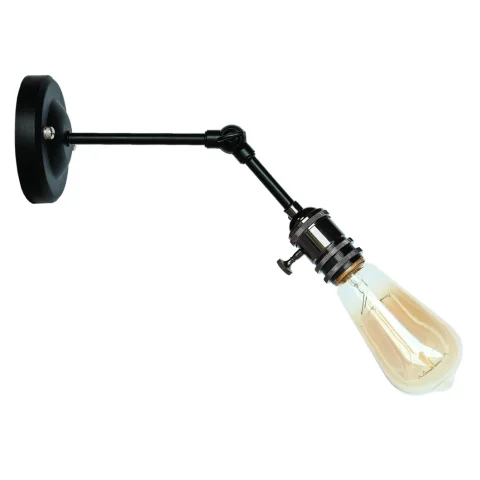 Бра настінне Levistella 752WH1504-1, E27, 60W, чорний метал, сучасний стиль