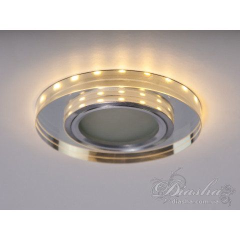Світильник вбудований LED Diasha 6013WH MR16, 40W, IP20, метал/скло, діаметр 9 см, висота 1 см