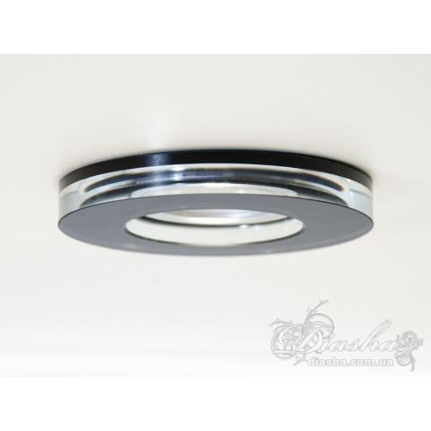 Точковий світильник вбудований LED Diasha 6018L-BK MR16, 40W, діаметр 11 см, для коридору, спальні, кухні, офісу