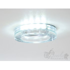 Врізний світильник точковий LED Diasha 6018WH MR16, 40W, IP20, діаметр 9 см, скло, сучасний стиль Врізний світильник точковий LED Diasha 6018WH MR16, 40W, IP20, діаметр 9 см, скло, сучасний стиль