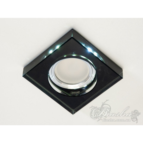Світильник вбудований LED Diasha 6019BK, 50W, діаметр 9 см, металевий каркас, мінімалізм, хай-тек