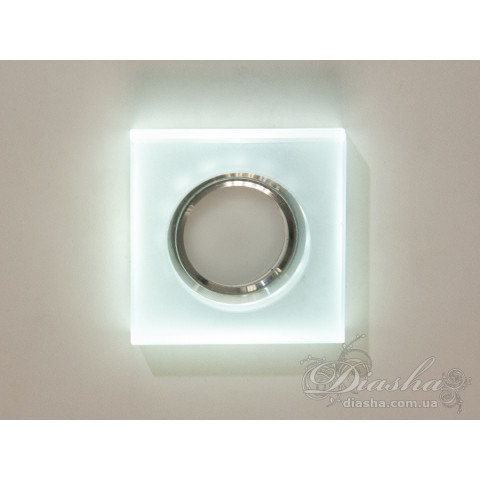 Світильник вбудований LED Diasha 6019F+BL MR16, 40W, IP20, білий, для коридору, вітальні, спальні, кухні, офісу