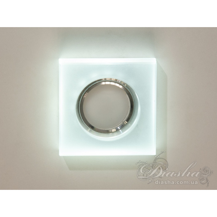 Світильник вбудований LED Diasha 6019F+BL MR16, 40W, IP20, білий, для коридору, вітальні, спальні, кухні, офісу Світильник вбудований LED Diasha 6019F+BL MR16, 40W, IP20, білий, для коридору, вітальні, спальні, кухні, офісу