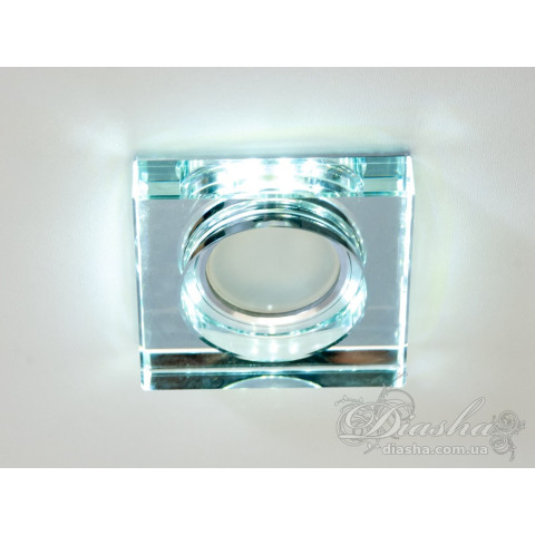 Світильник Diasha 6019WH LED, вбудоване підсвічування, 0.2 кг, 13x13x4 см, для дому та офісу