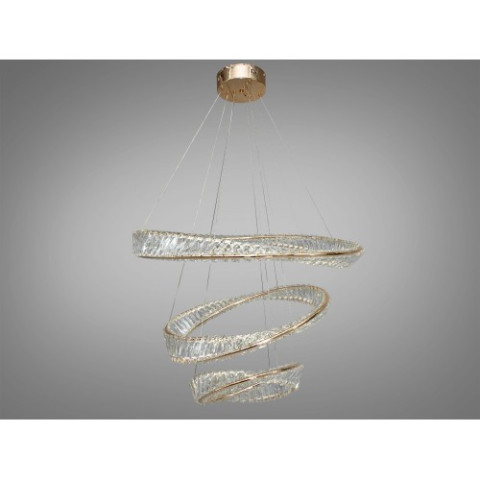 Люстра кршталеві кільця Linisoln 6105-80*60*40 FG метал, кришталь LED 150Вт 20-25м² 100-50см