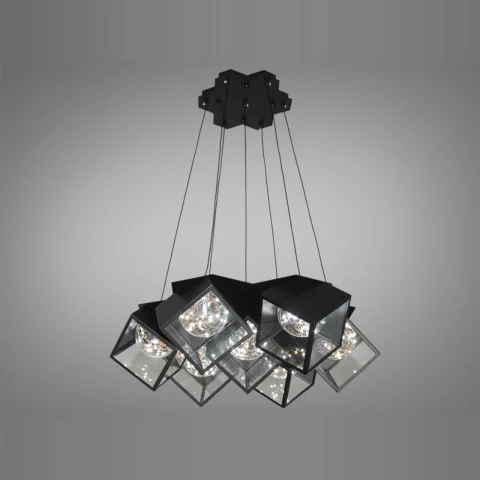Потолочная люстра LED Diasha 6188-7 Loft, 28 Вт, черный