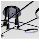Чорна стельова LED люстра на 8 джерел світла 6402/8BK Artlight