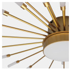 Світлодіодна люстра стельова Artlight 6472/28GD, 19 Вт, сатинове золото