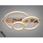 Сучасна стельова LED-люстра кільця з кришталем Diasha 663/800+600+400GD золото, 3 кільця, 200 W, 120 см, 20-30m2 Сучасна стельова LED-люстра кільця з кришталем Diasha 663/800+600+400GD золото, 3 кільця, 200 W, 120 см, 20-30m2