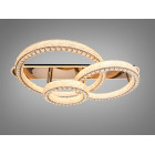 Сучасна стельова LED-люстра кільця з кришталем Diasha 663/800+600+400GD золото, 3 кільця, 200 W, 120 см, 20-30m2 Сучасна стельова LED-люстра кільця з кришталем Diasha 663/800+600+400GD золото, 3 кільця, 200 W, 120 см, 20-30m2