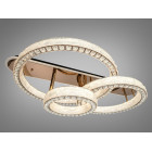 Сучасна стельова LED-люстра кільця з кришталем Diasha 663/800+600+400GD золото, 3 кільця, 200 W, 120 см, 20-30m2 Сучасна стельова LED-люстра кільця з кришталем Diasha 663/800+600+400GD золото, 3 кільця, 200 W, 120 см, 20-30m2