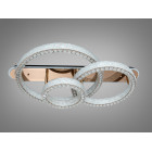 Сучасна стельова LED-люстра кільця з кришталем Diasha 663/800+600+400GD золото, 3 кільця, 200 W, 120 см, 20-30m2 Сучасна стельова LED-люстра кільця з кришталем Diasha 663/800+600+400GD золото, 3 кільця, 200 W, 120 см, 20-30m2