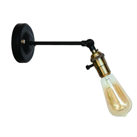 Настенное бра Levistella 752WD1903-1, E27, 60W, черное крепление, бронзовый патрон