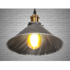 Світильник підвісний Diasha 6855-260-BK-SV Loft, E27, 40W, чорний метал, сучасний стиль, регульована висота, IP20