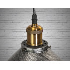 Світильник підвісний Diasha 6855-260-BK-SV Loft, E27, 40W, чорний метал, сучасний стиль, регульована висота, IP20