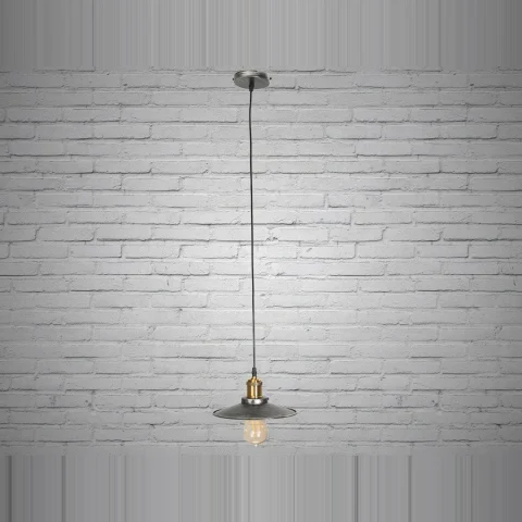 Підвісний світильник E27 Diasha 6856-210-BK-SV Loft, висота 99 см, діаметр 21 см