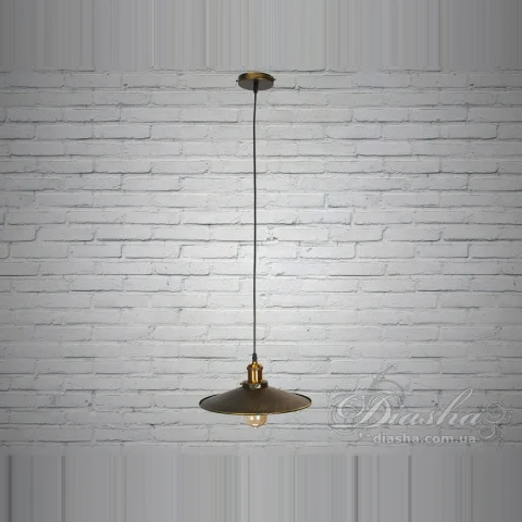 Підвісний світильник Edisona Diasha 6856-300-BK-G Loft, 40W, E27, висота 100 см, діаметр 30 см, IP20